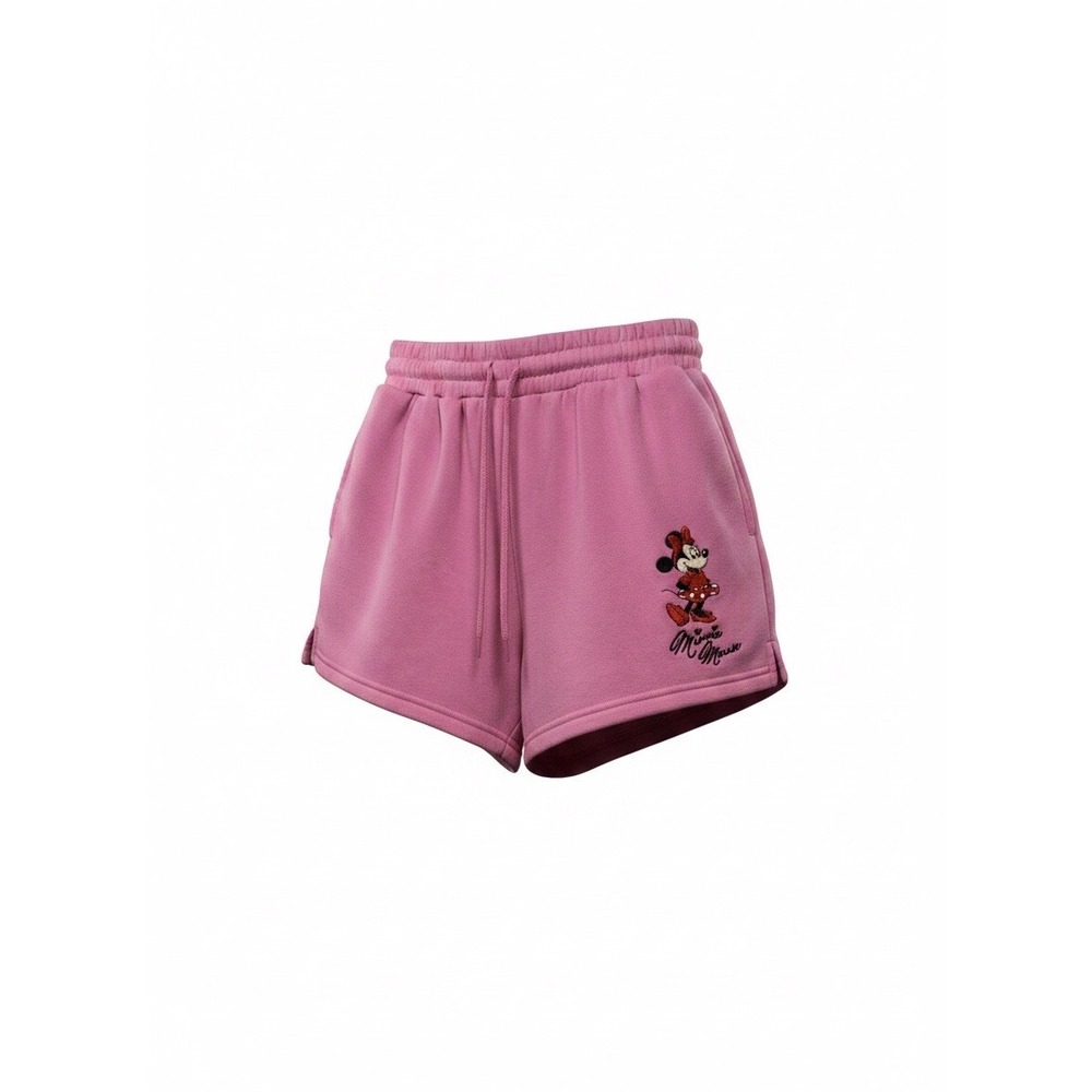 Disney Mickey and Friends Minnie Mouse Pink Fleece Shorts Kids Small SM/C